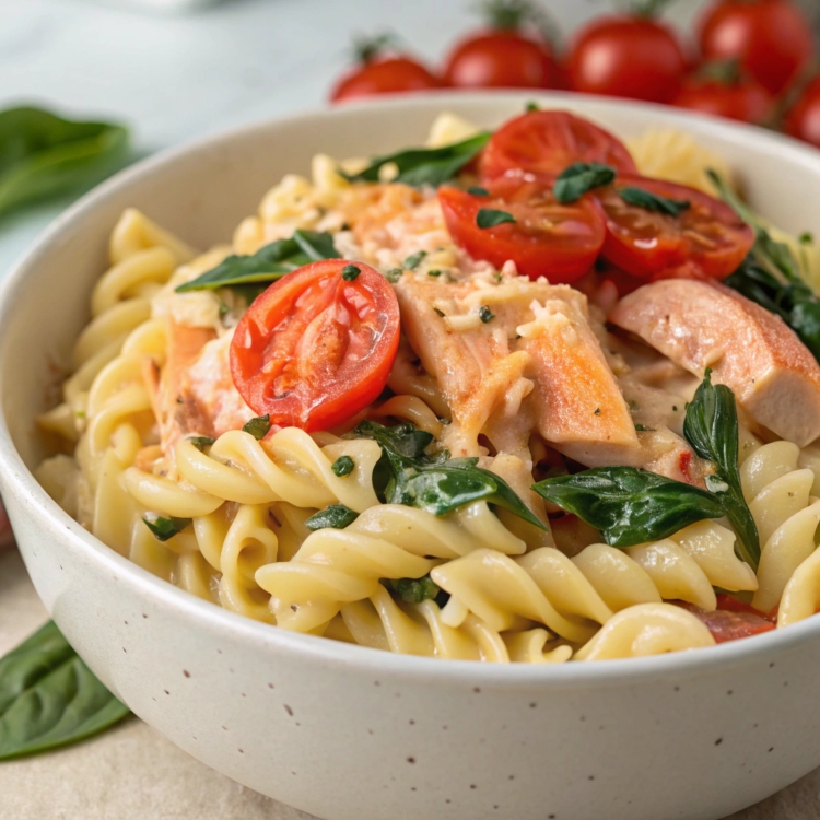 Best Creamy Herb Salmon Pasta