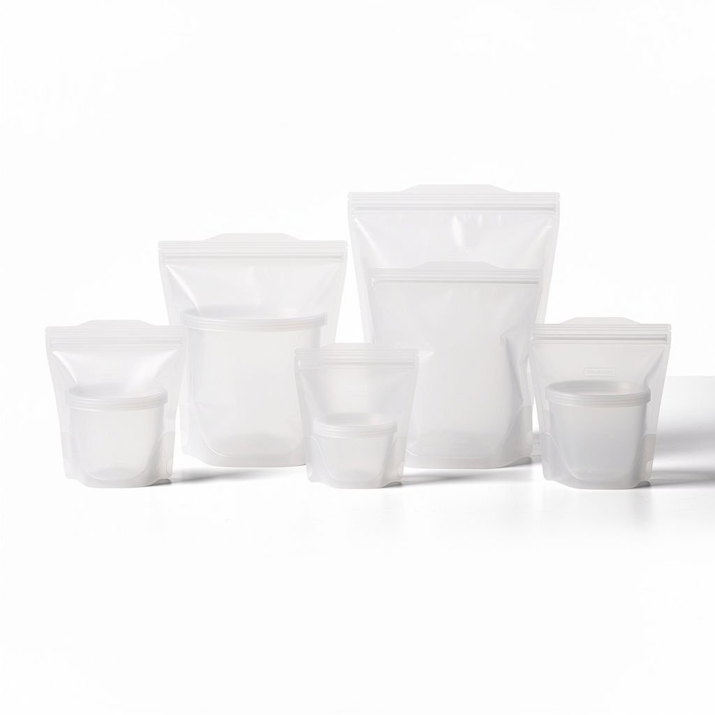 SealFlex Reusable Silicone Food Bags, 6-Pack