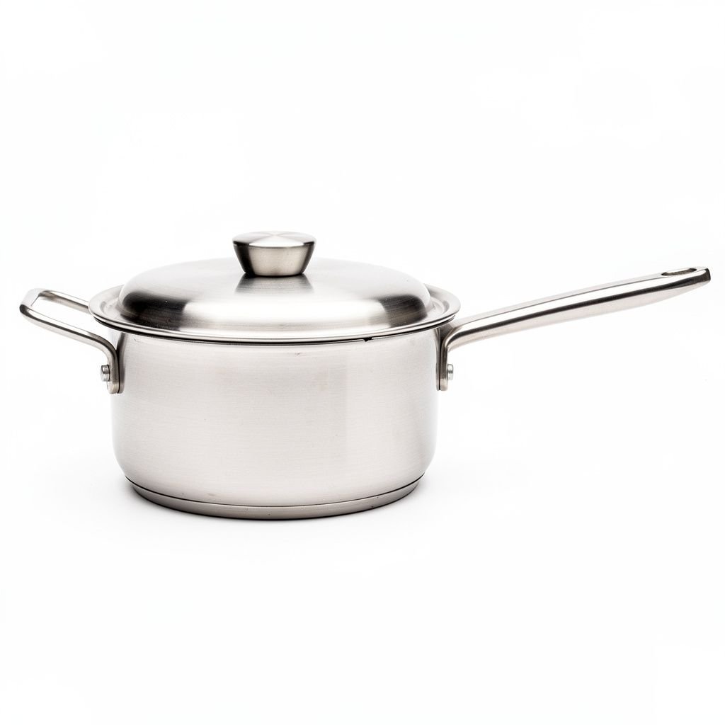 Stainless Steel Saucepan with Lid, 2 Quart