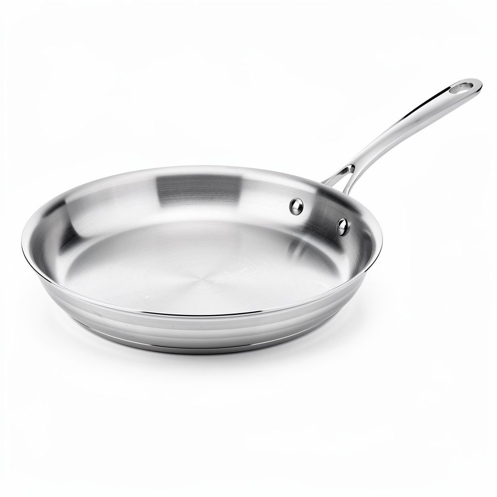Tri-Ply Stainless Steel Skillet, 10 Inch
