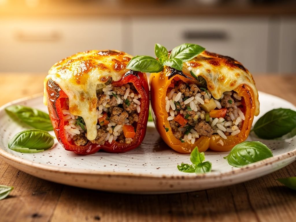 Air Fryer Stuffed Bell Peppers