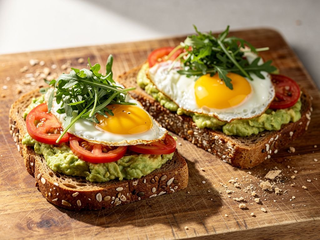 Avocado and Egg Breakfast Sandwich