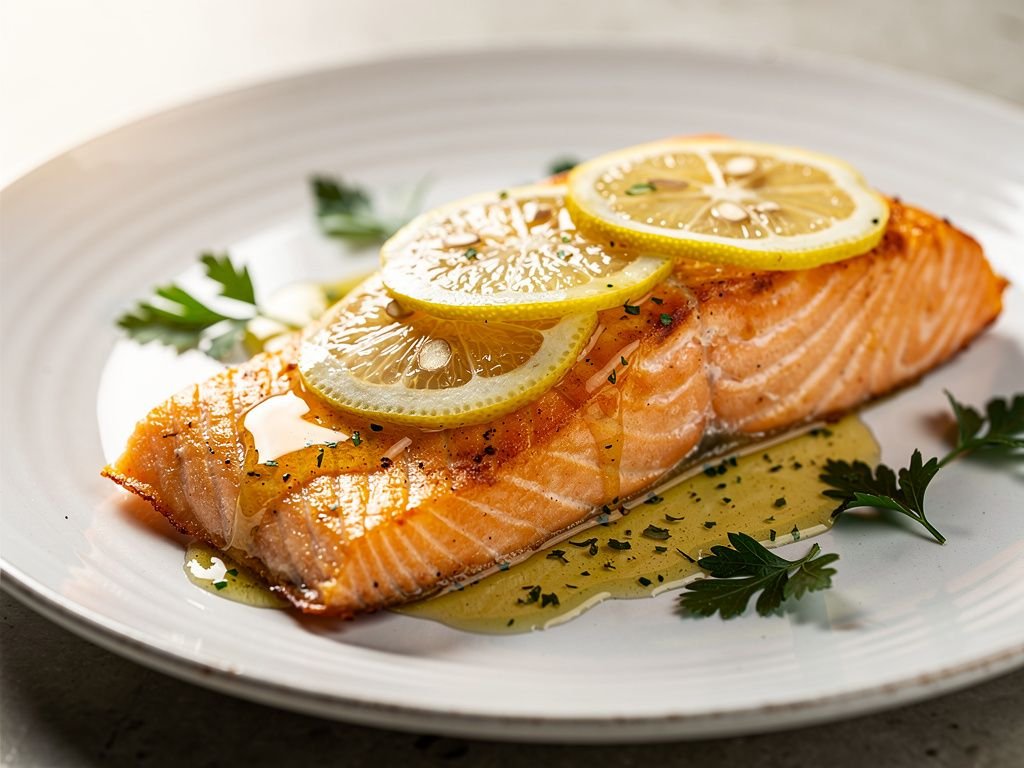 Baked Lemon Garlic Salmon