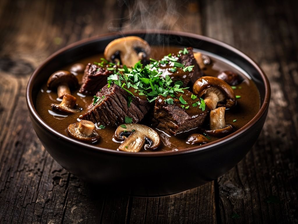 Beef and Mushroom Stout Stew