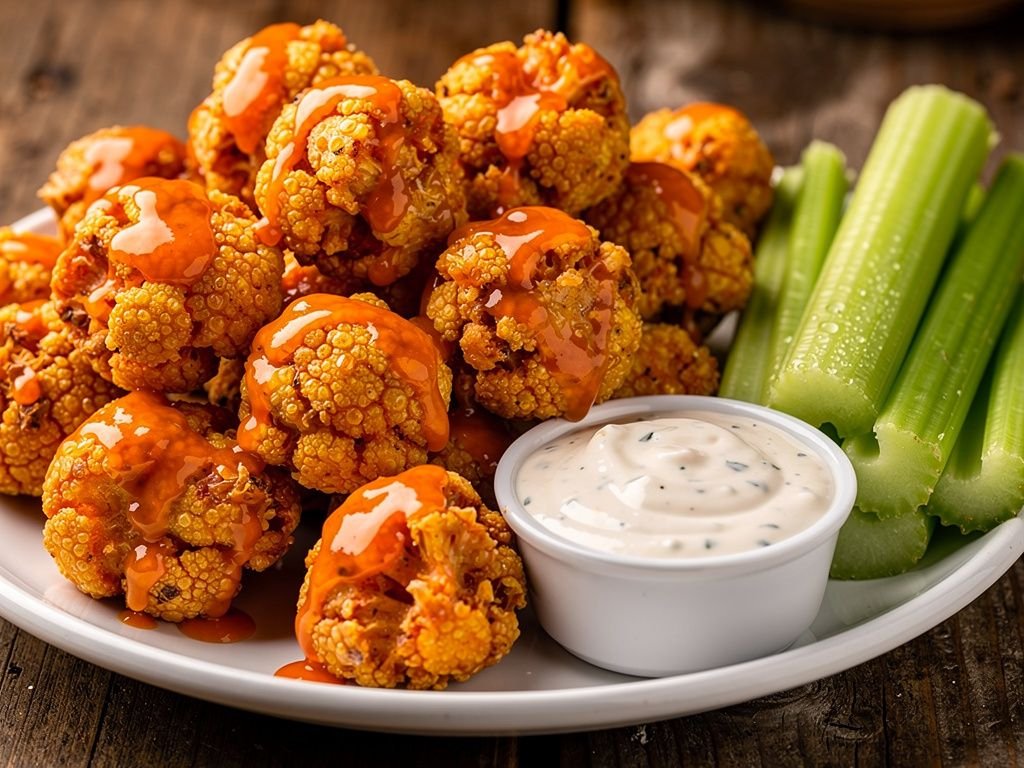 Buffalo Air Fryer Cauliflower Bites