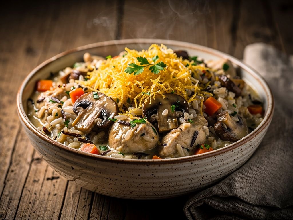 Chicken and Wild Rice Casserole Bake