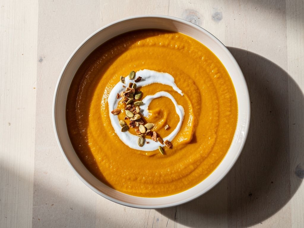 Creamy Butternut Squash and Ginger Soup