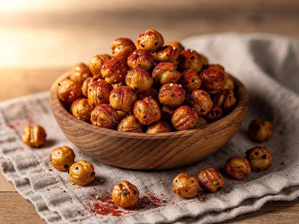 Crispy Air Fryer Roasted Chickpeas