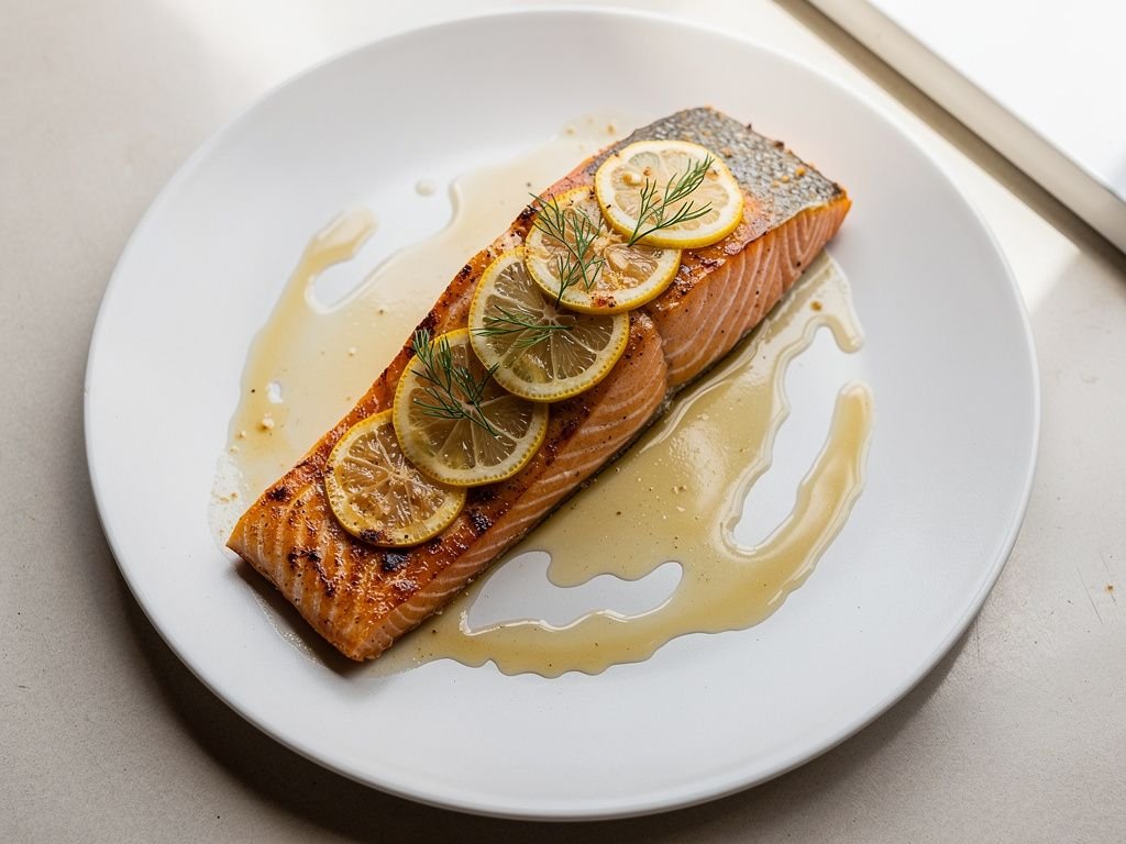 Garlic Butter Air Fryer Salmon Fillets
