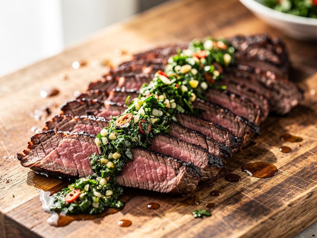 Grilled Flank Steak with Chimichurri