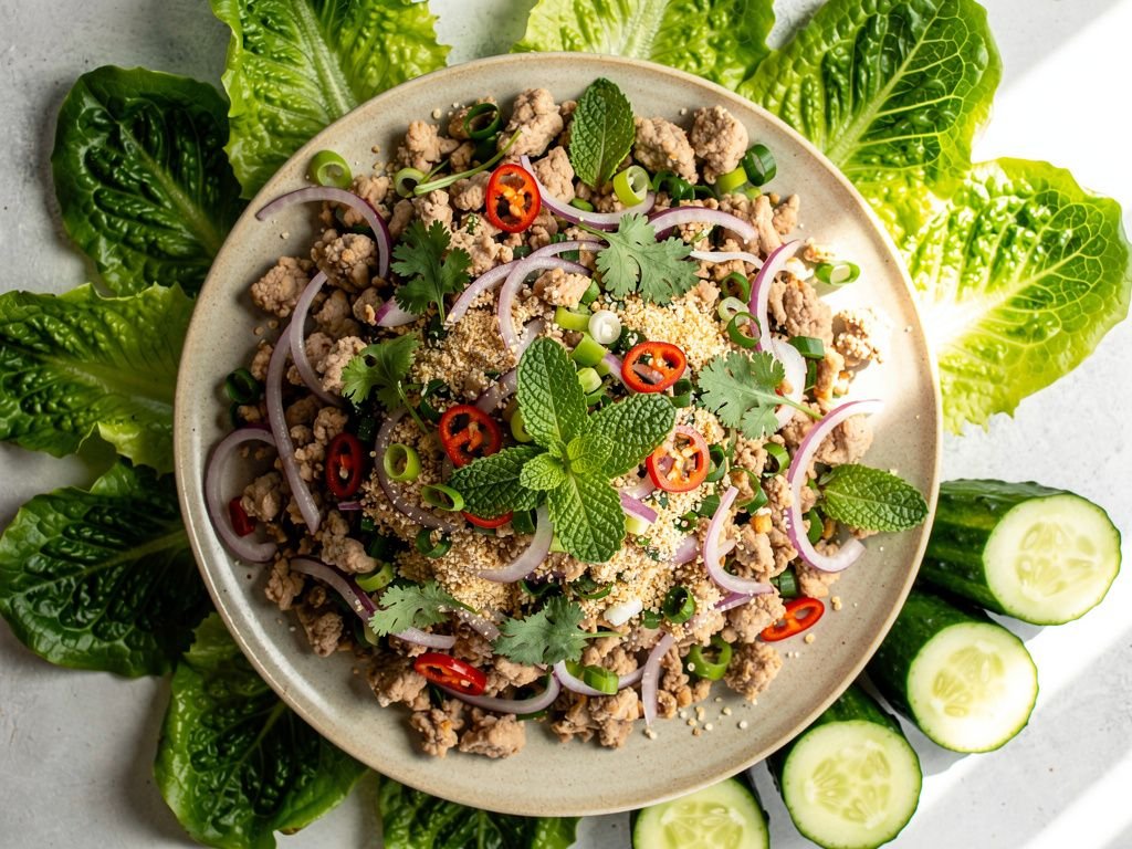 Ground Chicken Larb