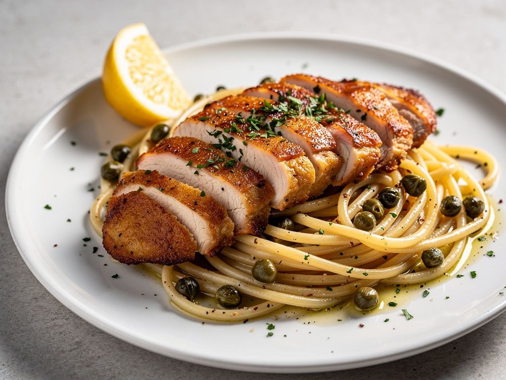 Lemon Chicken Piccata Pasta