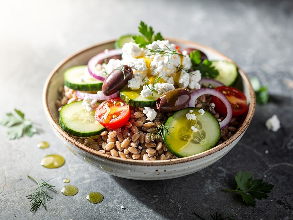 Mediterranean Farro Bowl