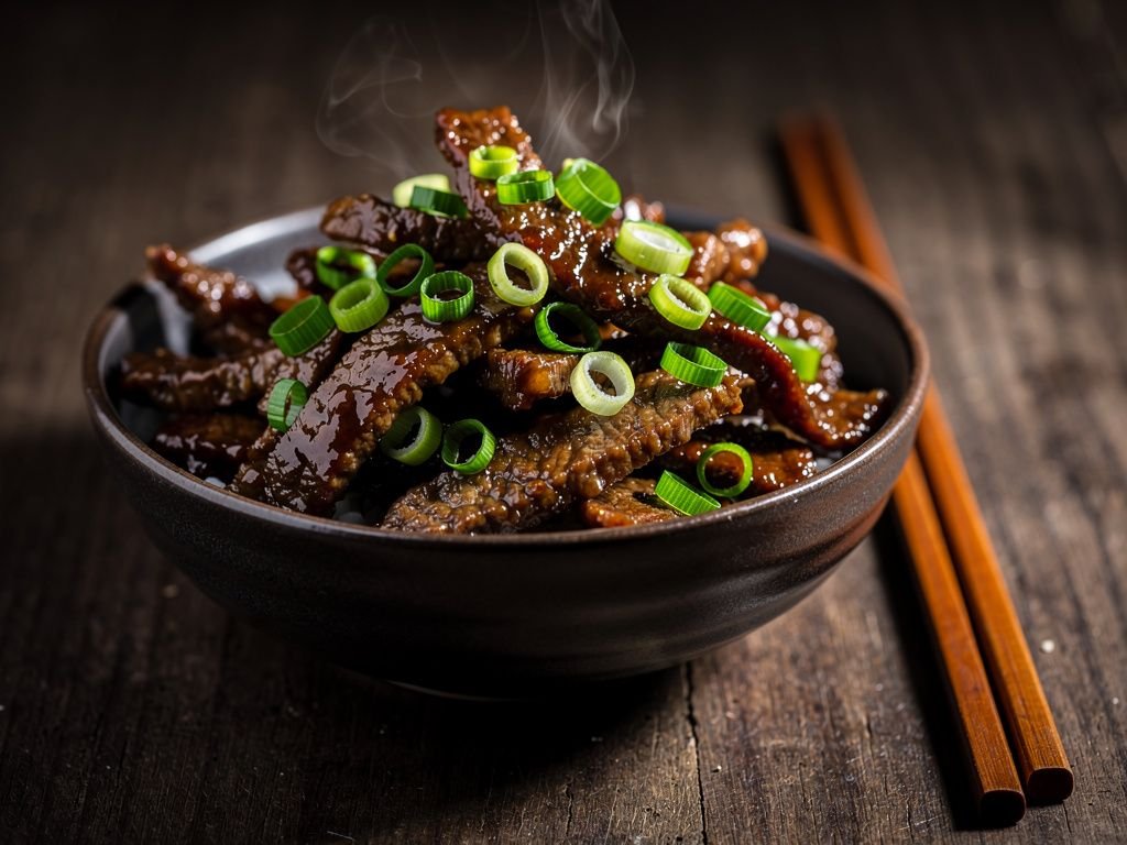 Mongolian-Style Beef and Green Onions