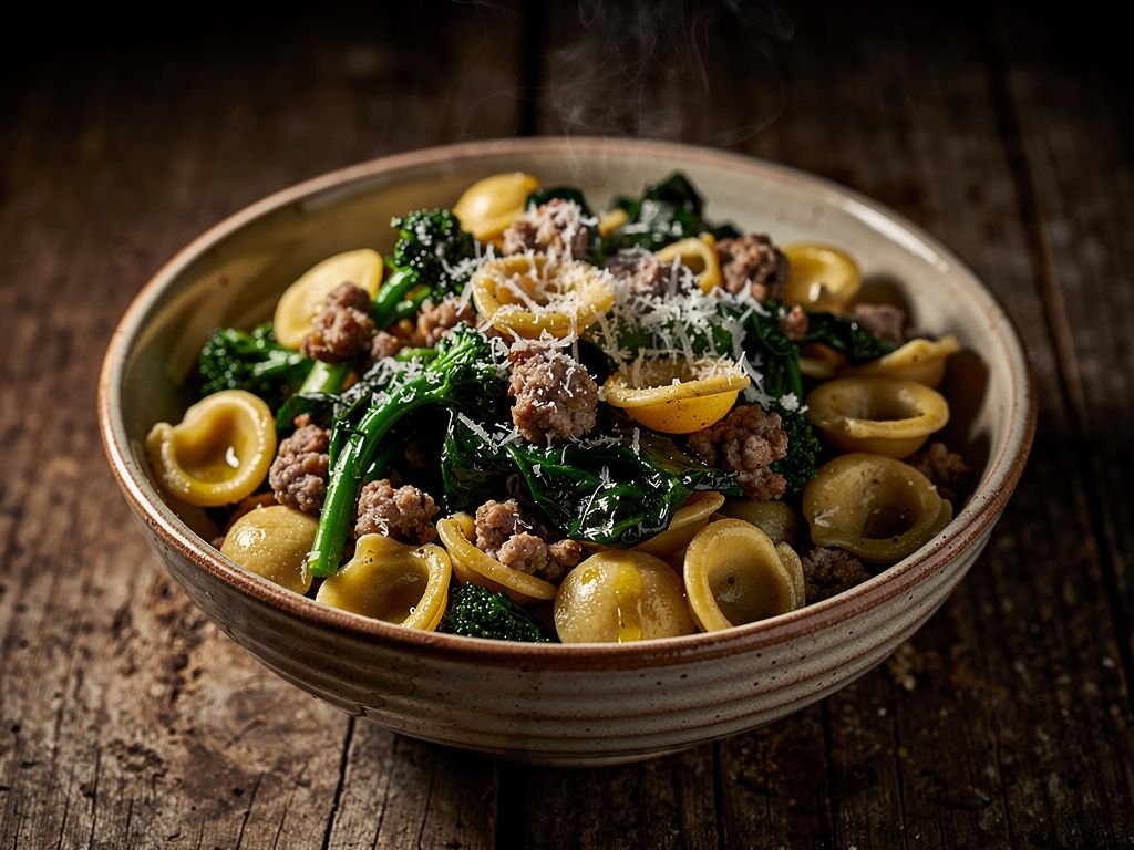 Orecchiette with Broccoli Rabe and Sausage