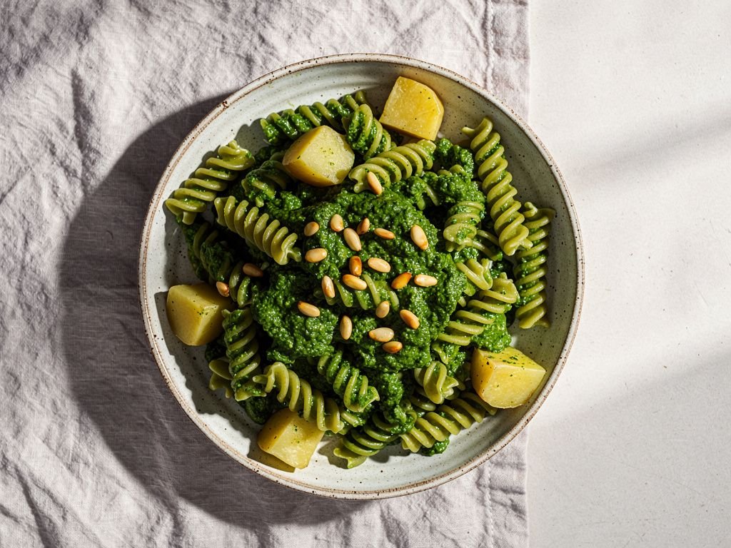 Pesto Genovese with Fusilli
