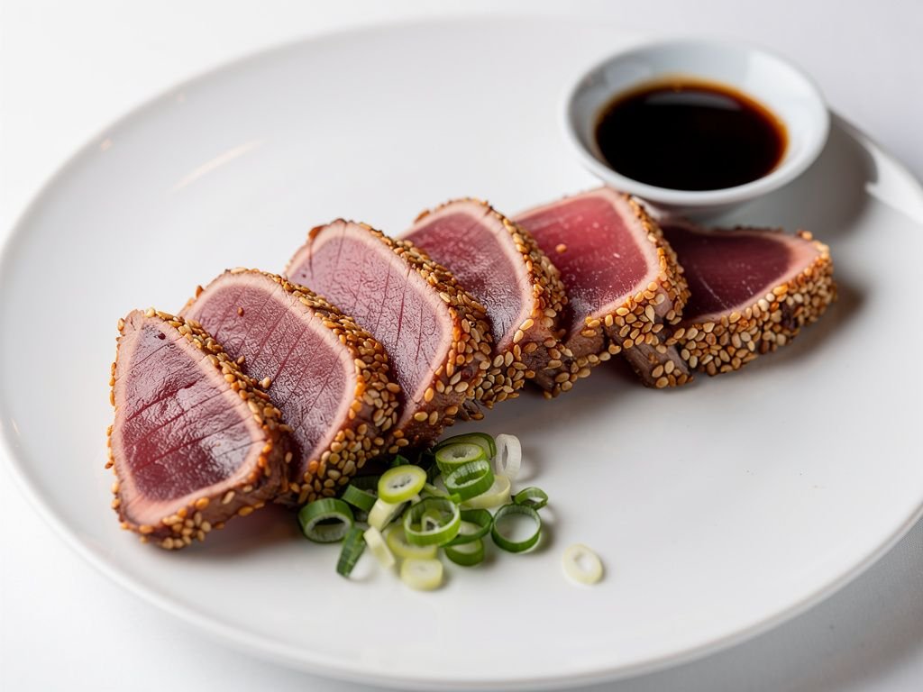 Sesame-Crusted Seared Tuna Steaks