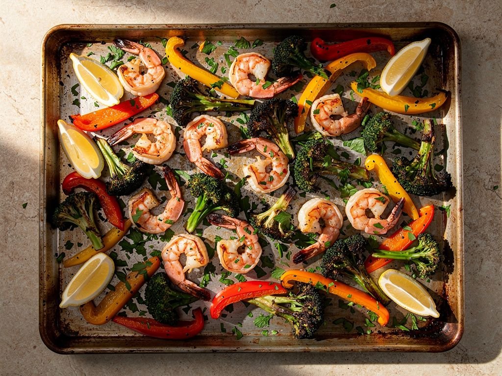 Sheet-Pan Shrimp and Vegetables
