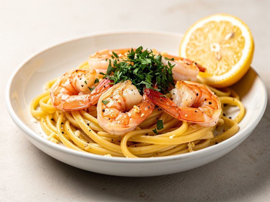 Shrimp Scampi Linguine