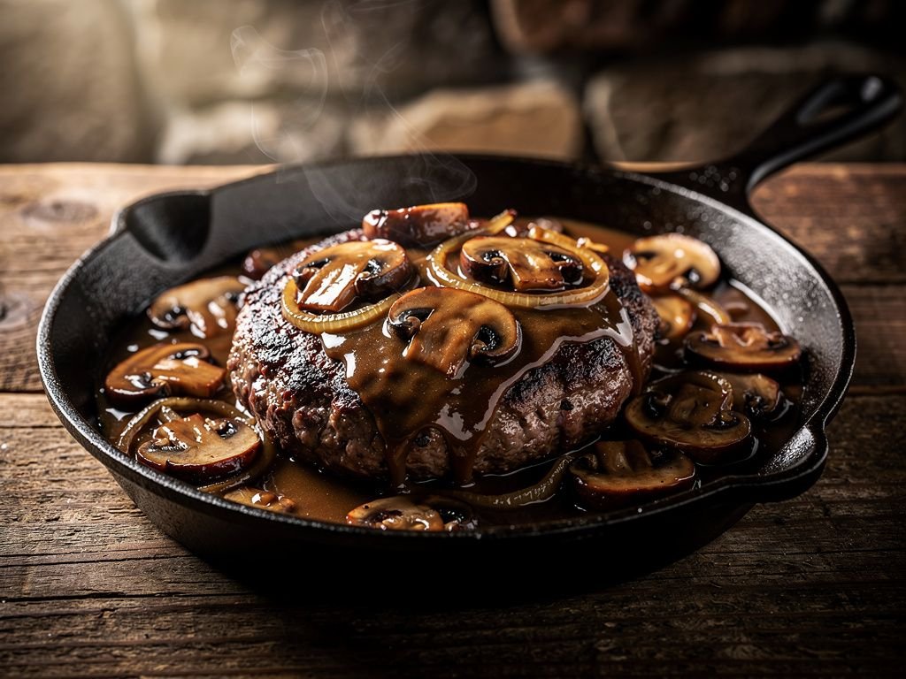 Skillet Salisbury Steak with Mushroom Gravy