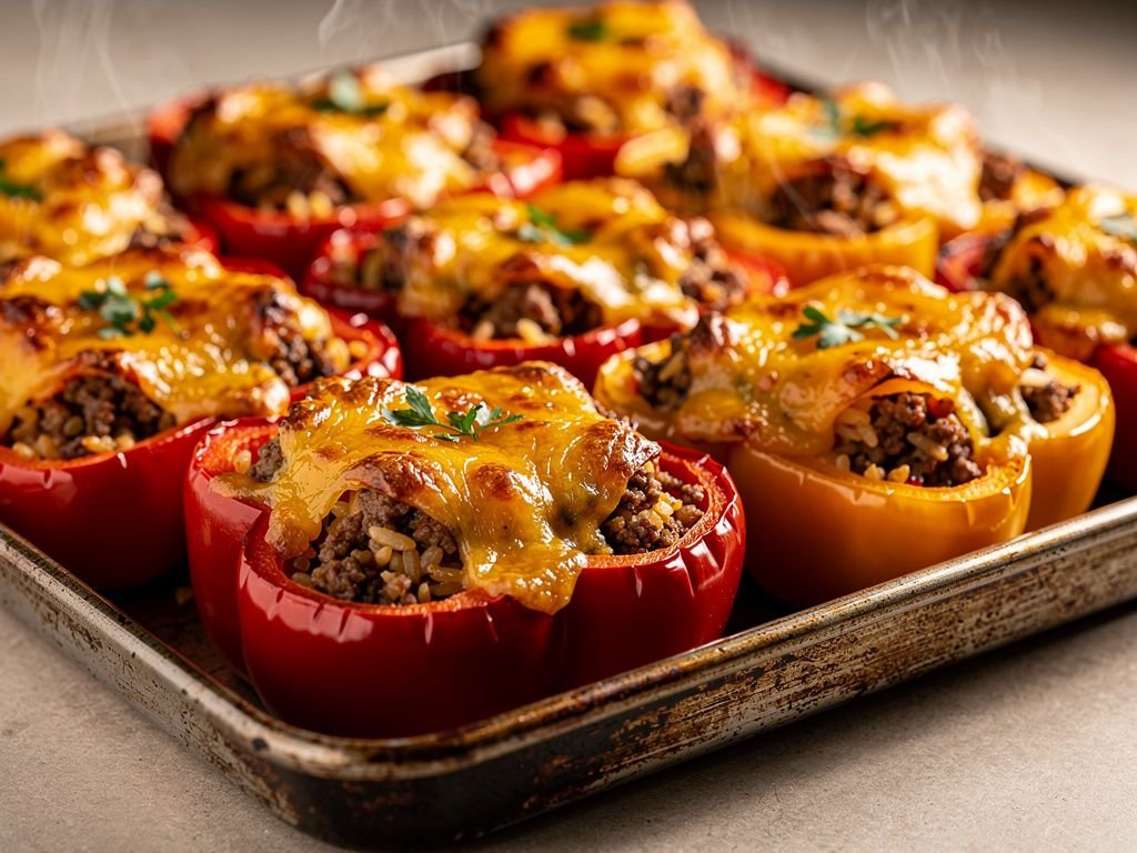 Taco-Stuffed Bell Peppers