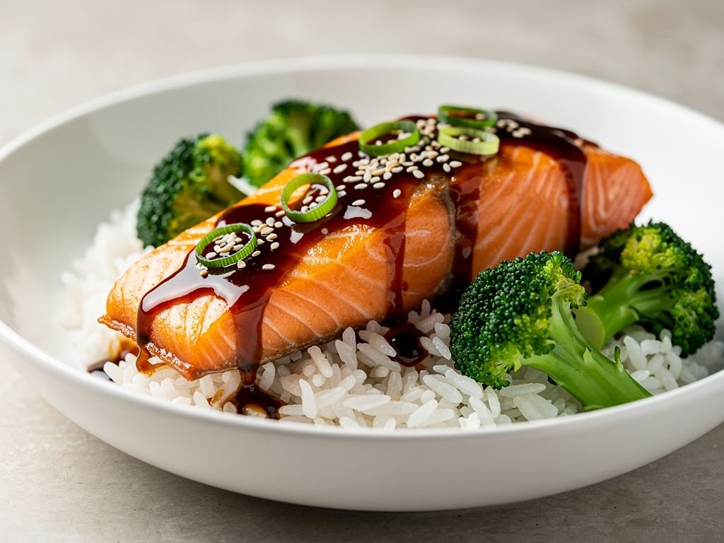 Teriyaki Salmon Rice Bowl
