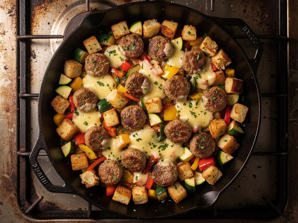 Turkey Sausage and Veggie Breakfast Skillet